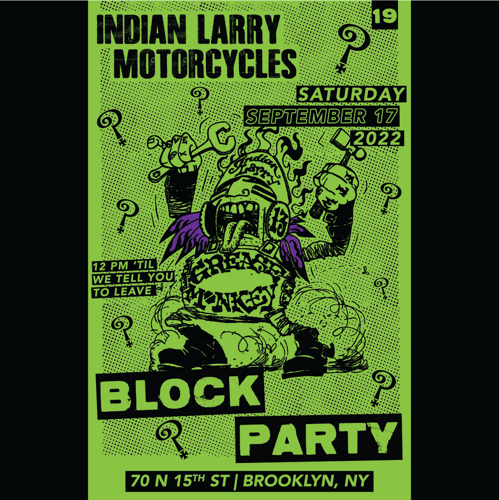 19th Annual Indian Larry Grease Monkey Block Party - Sept. 17, 2022