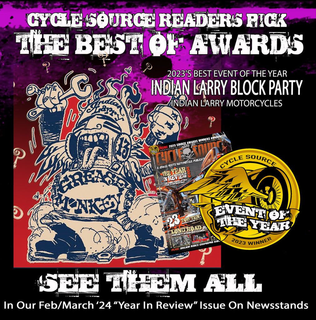 Indian Larry 2023 Block Party Named Best Event of The Year by Cycle Source