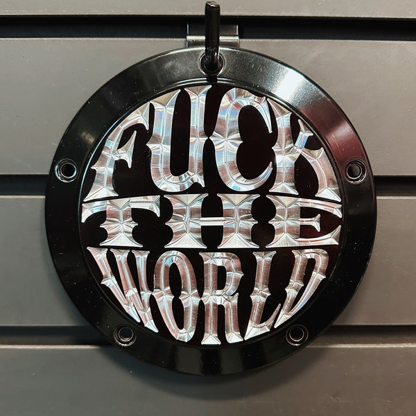 FTW M8 Softail Derby Cover - Gloss Black + Aluminum