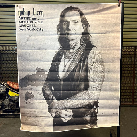 Vintage Indian Larry Banner