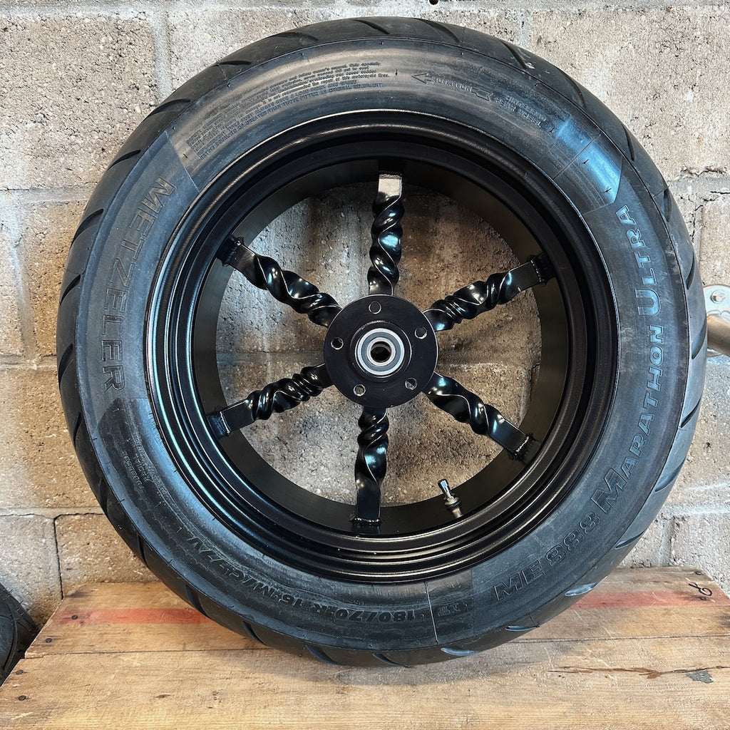 Black Twisted Rims + Tires– Indian Larry Motorcycles