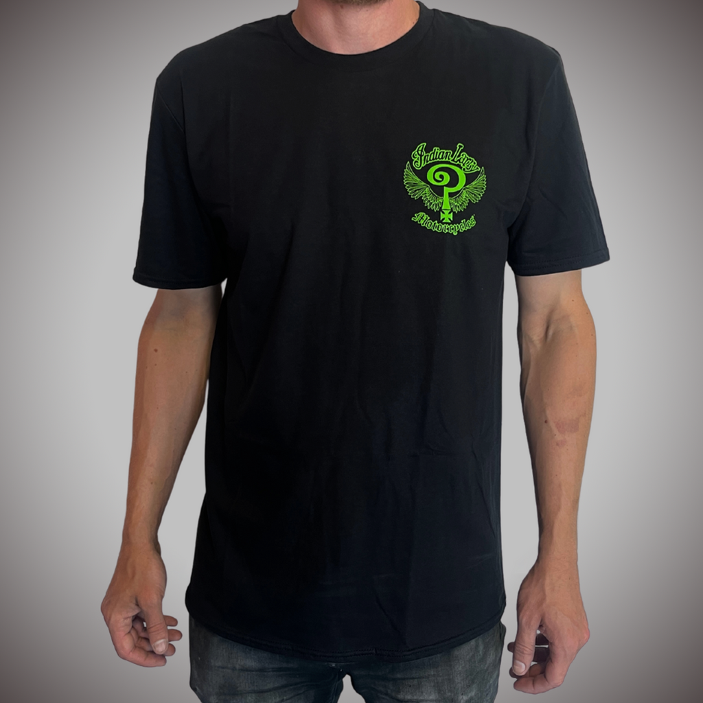 Black and lime clearance green shirt