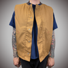 Indian Larry Snap Front Brown Duck Vest